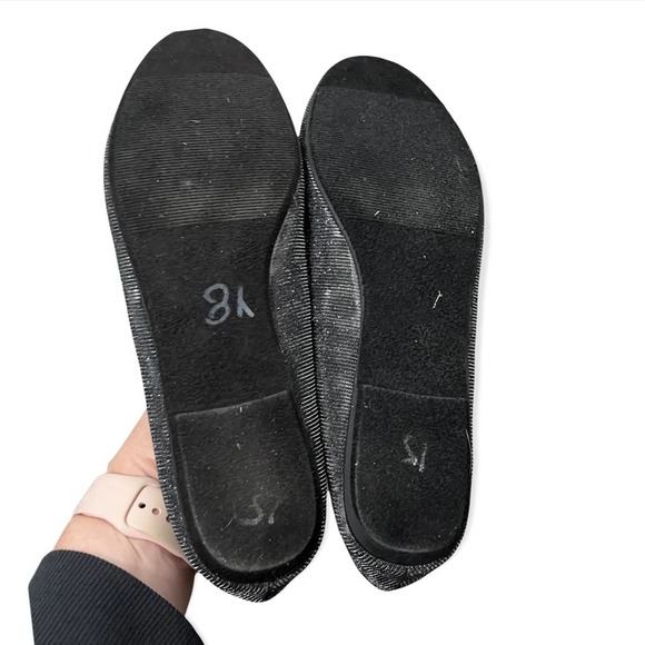 STEVE MADDEN women’s Vampy Silver and black Skull casual Flats Goth size 10 - Picture 5 of 6